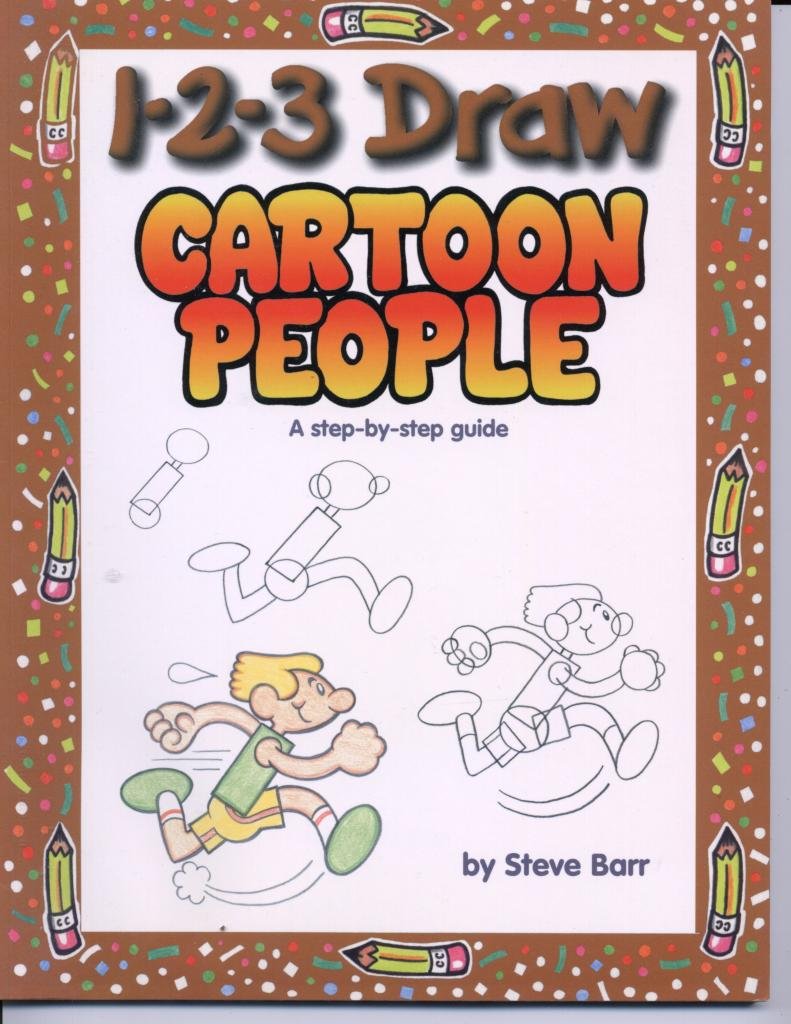 1-2-3 Draw Cartoon People: A Step-by-Step Guide - 3679