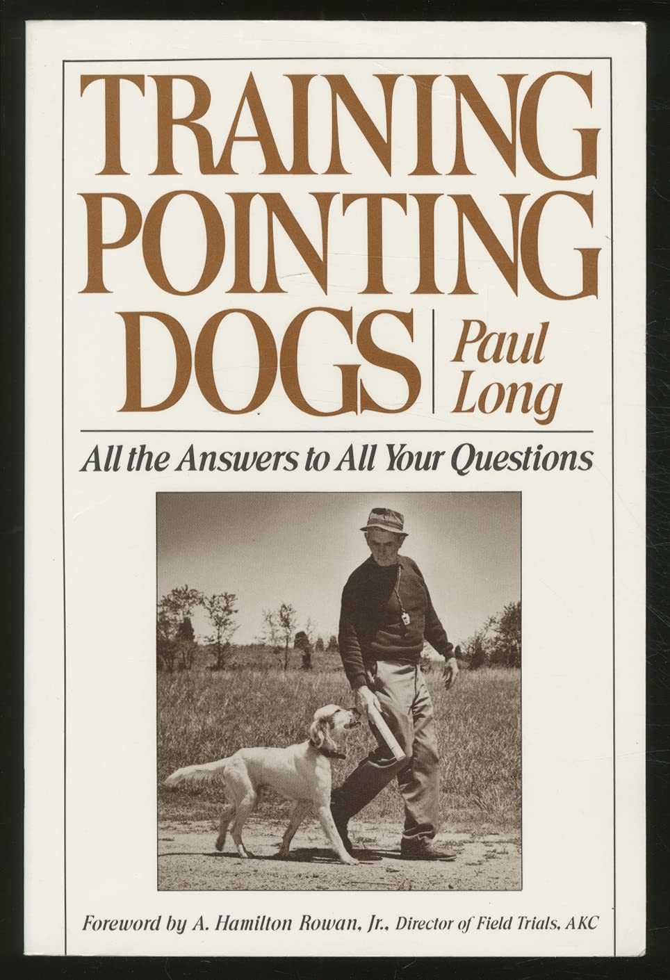 Training Pointing Dogs