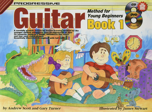 CP18322 - Progressive Guitar Method for Young Beginners Book 1 - Book/Online Audio and Video - 3191