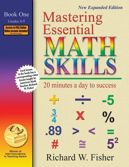 Mastering Essential Math Skills: 20 Minutes a Day to Success, Book 1: Grades 4-5 - 7118