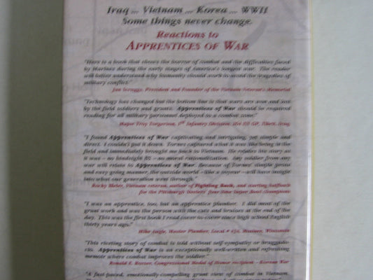 Apprentices of War: Memoir of a Marine Grunt