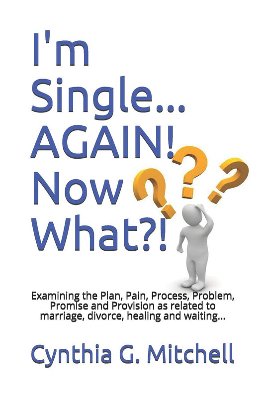 I'm Single... AGAIN! Now What?!: Examining the Plan, Pain, Process, Problem, Promise and Provision as related to marriage, divorce, healing and waiting... - 8100