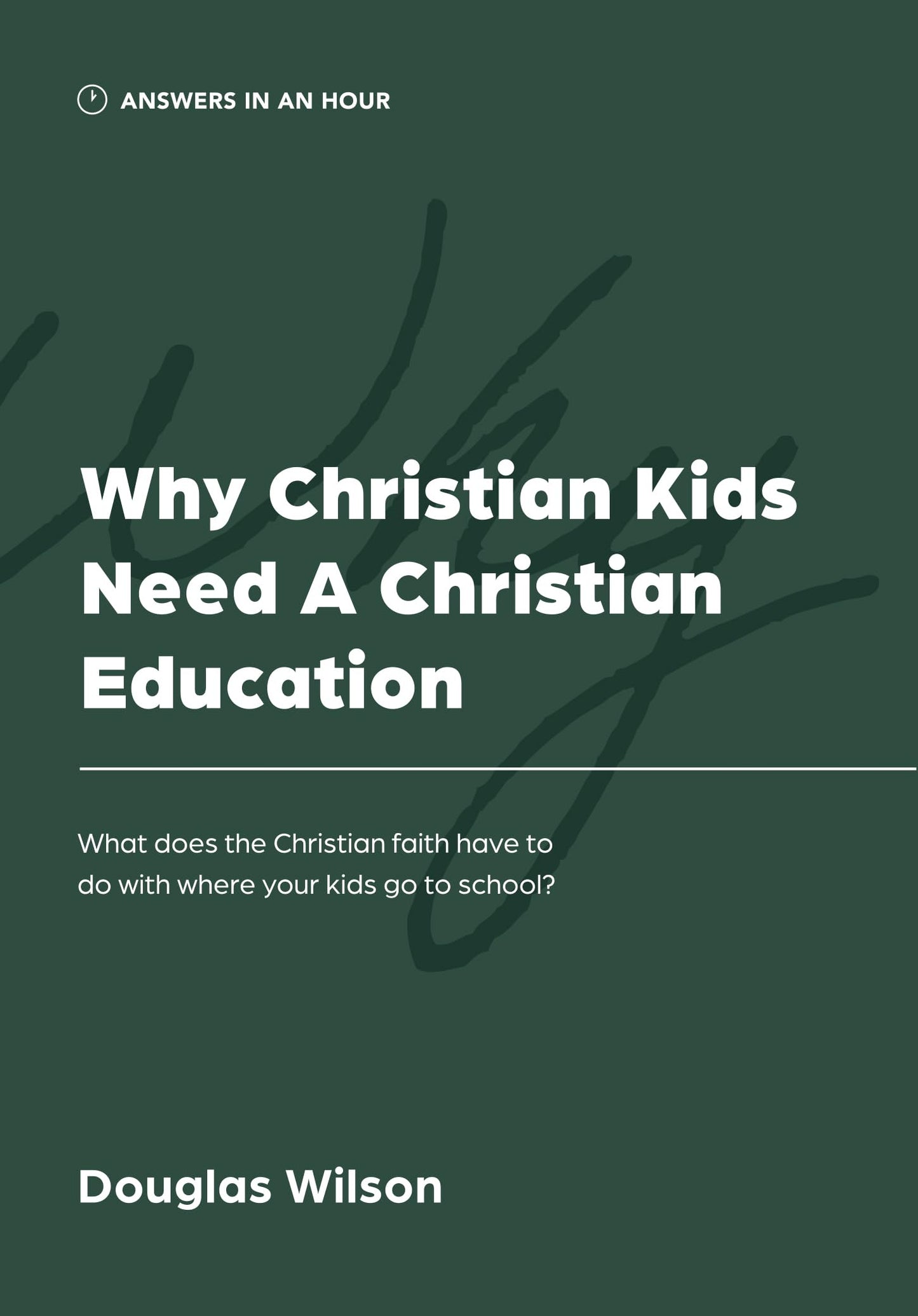 Why Christian Kids Need A Christian Education