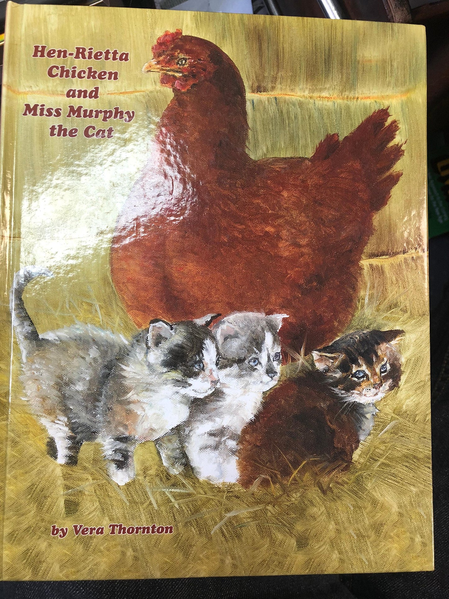 Hen-Rietta Chicken and Miss Murphy the Cat - Vera Thornton