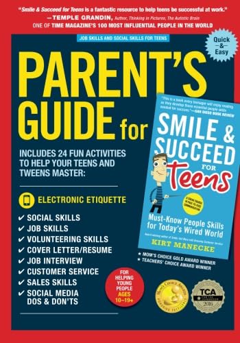 Parent's Guide for Smile & Succeed for Teens: Job Skills and Social Skills for Teens - 2202