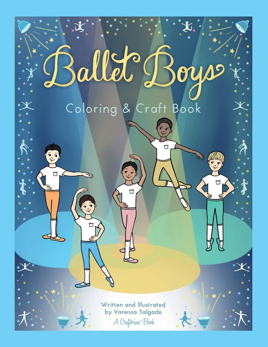 Ballet Boys Coloring & Craft Book (Crafterina® Book Series) - 1154