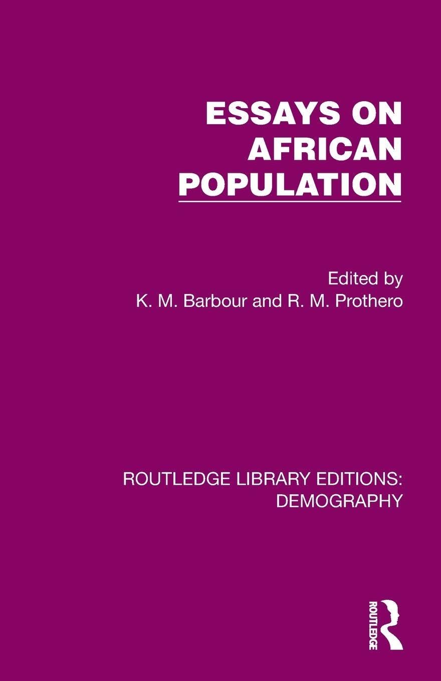 Essays on African Population (Routledge Library Editions: Demography)