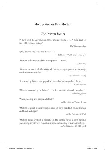 The distant hours: a novel