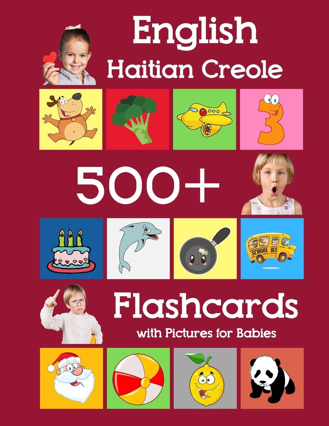 English Haitian Creole 500 Flashcards with Pictures for Babies: Learning homeschool frequency words flash cards for child toddlers preschool kindergarten and kids (Learning flash cards for toddlers) - 6286