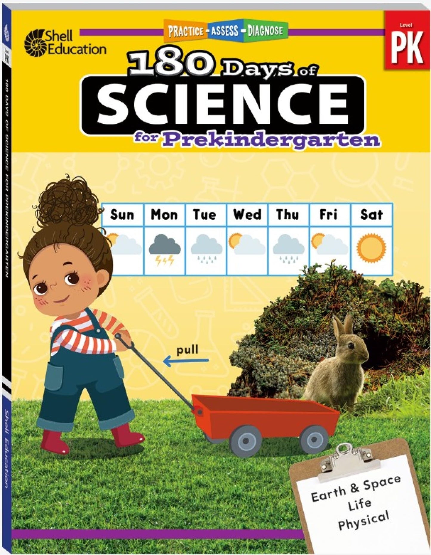 180 Days™: Science Workbook for Pre-Kindergarten Ages 4–5 | Living & Nonliving, Weather, Senses, Early Science for School or Home