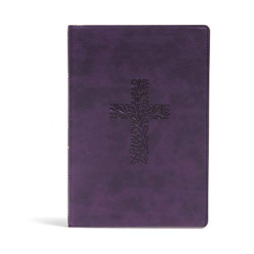 KJV Rainbow Study Bible, Purple LeatherTouch, Black Letter, Pure Cambridge Text, Color Coded, Bible Study Helps, Reading Plans, Full-Color Maps, Easy to Read Bible MCM Type - 5000