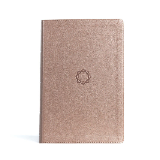 KJV Essential Teen Study Bible, Rose Gold LeatherTouch – Devotionals, Study Tools, Red Letter, Pure Cambridge Text, Full-Color Maps, Presentation Page, Easy-to-Read MCM Type - 9107