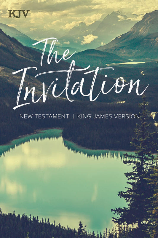 KJV The Invitation New Testament, Black Letter, Pure Cambridge Text Gospel Presentation, Evangelism, Outreach, New Believer, Economy, Easy-to-Read Bible MCM Type - 922