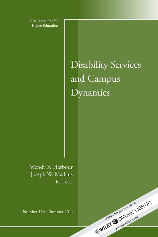 Disability and Campus Dynamics, HE 154 - 8107