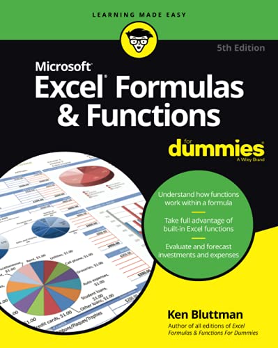 Excel Formulas And Functions Fd, 5e (For Dummies) - 4268