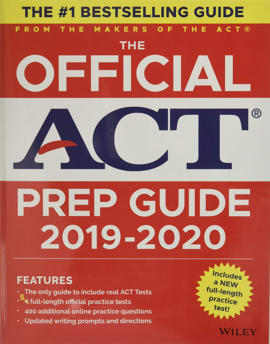 The Official ACT Prep Guide 2019-2020, (Book + 5 Practice Tests + Bonus Online Content) - 7342