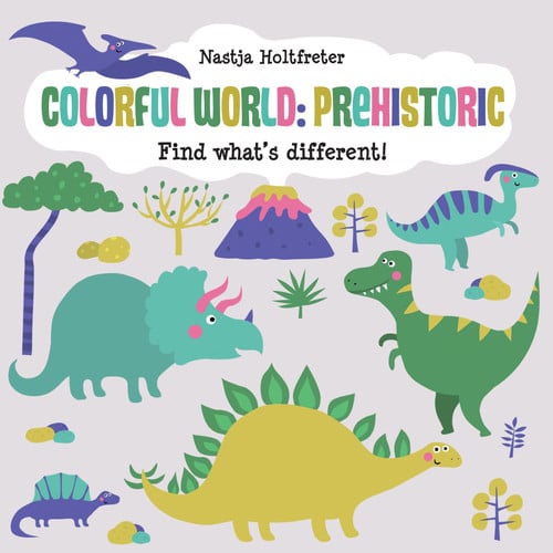 Colorful World Prehistoric : Find What's Different!