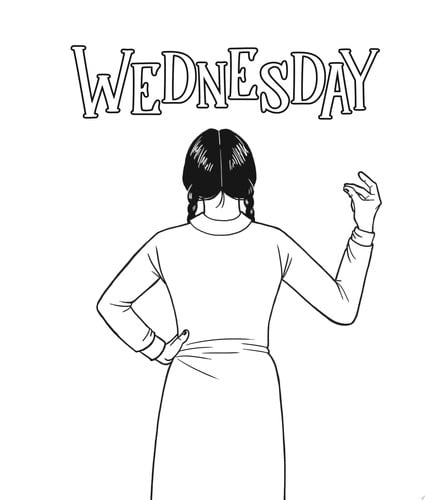 Wednesday An Unofficial Coloring Book of the Morbid and Ghastly
