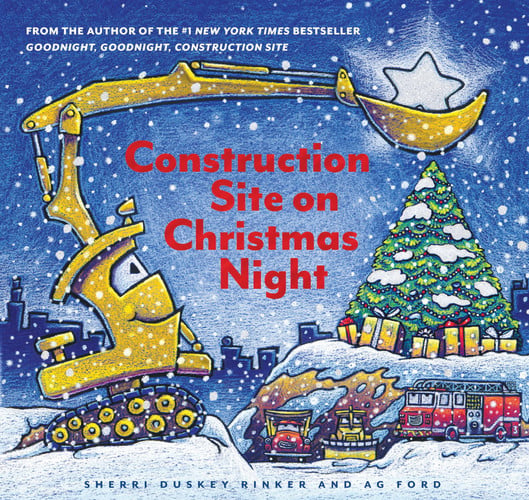Construction Site on Christmas Night (Christmas Book for Kids, Children s Book, Holiday Picture Book)