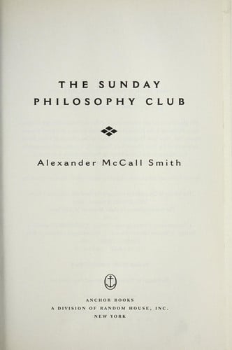 The Sunday Philosophy Club