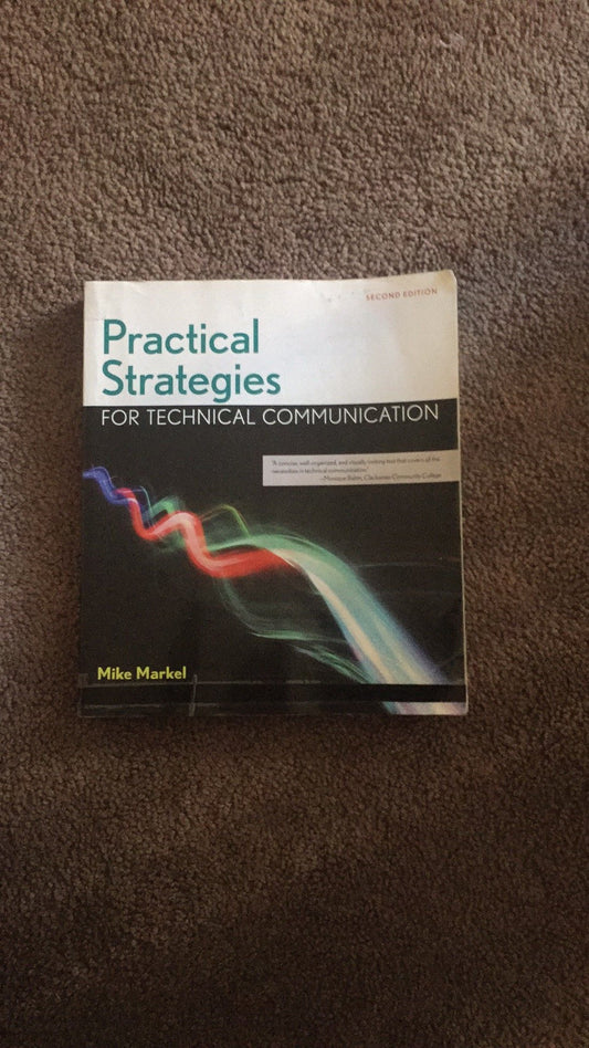 PRACTICAL STRATEGIES FOR TECHNICAL COMMUNICATION 2ND.EDITION I.E. - 8317