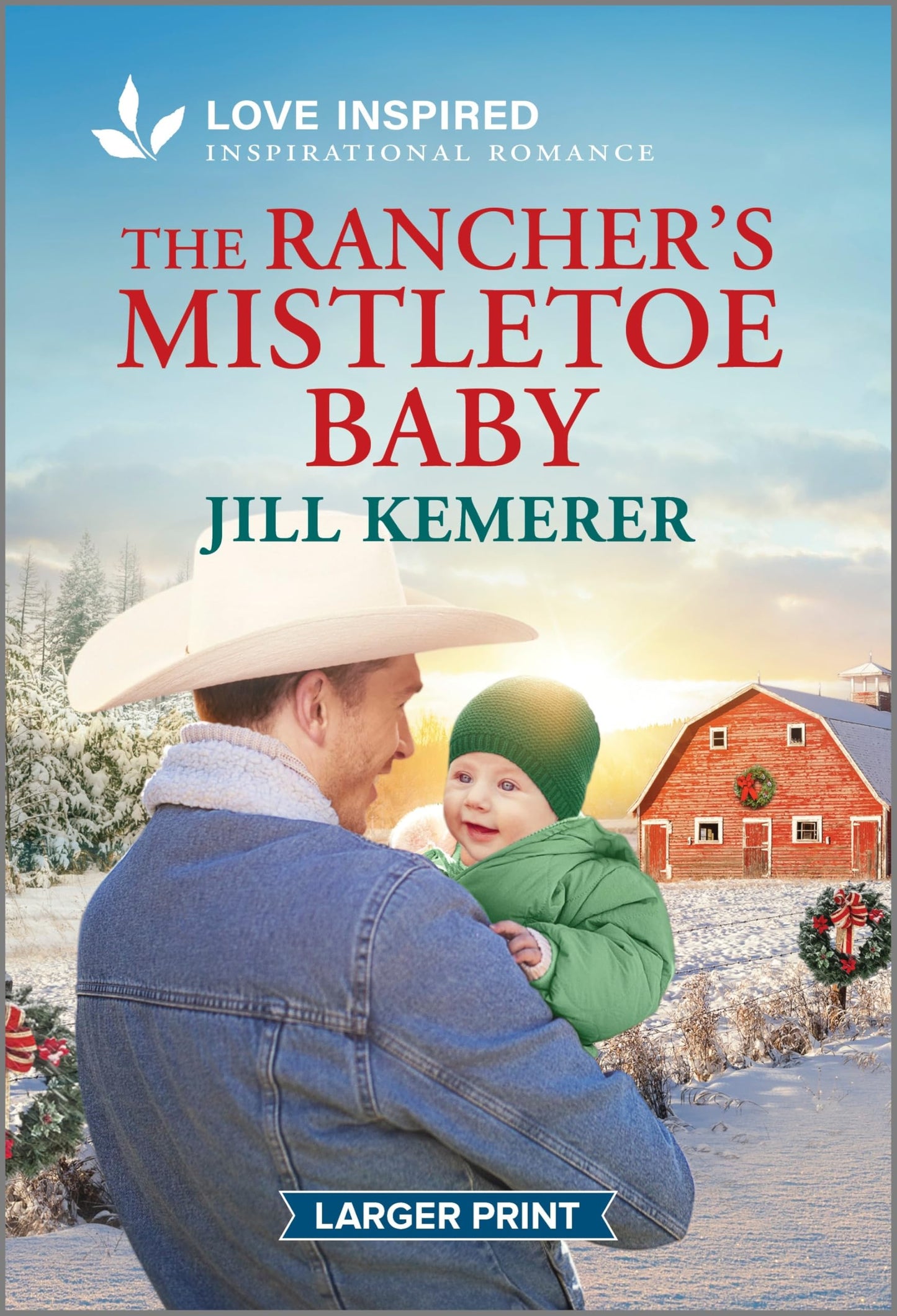 The Rancher's Mistletoe Baby: An Uplifting Inspirational Romance (Wyoming Inheritance, 1)