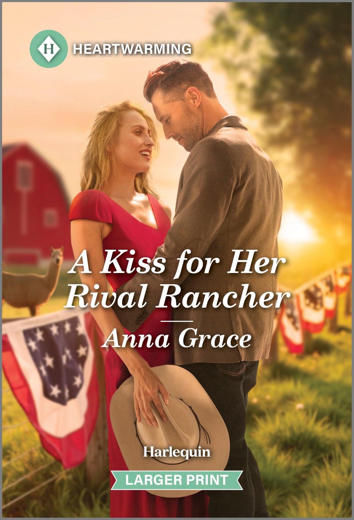 A Kiss for Her Rival Rancher: A Clean and Uplifting Romance (A Holiday Ranch Romance, 2)