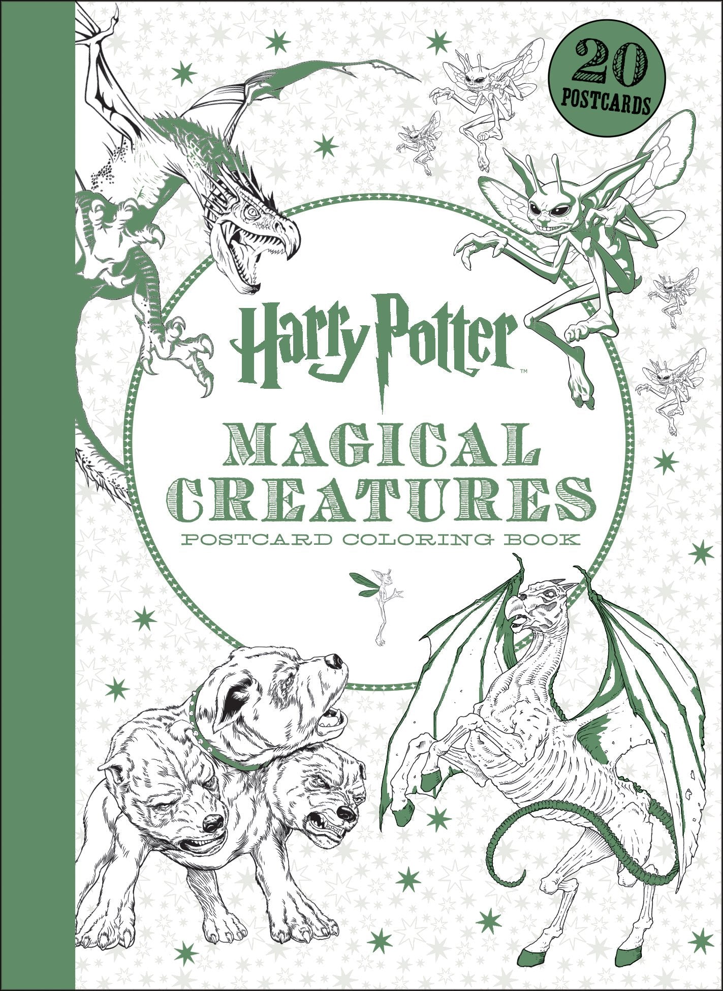 Harry Potter Magical Creatures Postcard Coloring Book - 7679