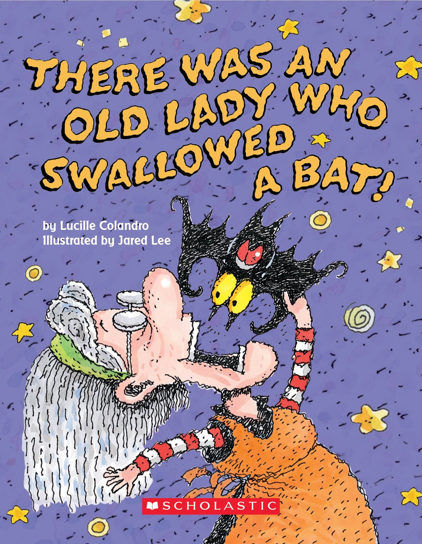 There Was an Old Lady Who Swallowed a Bat! (Board Book) - 4093