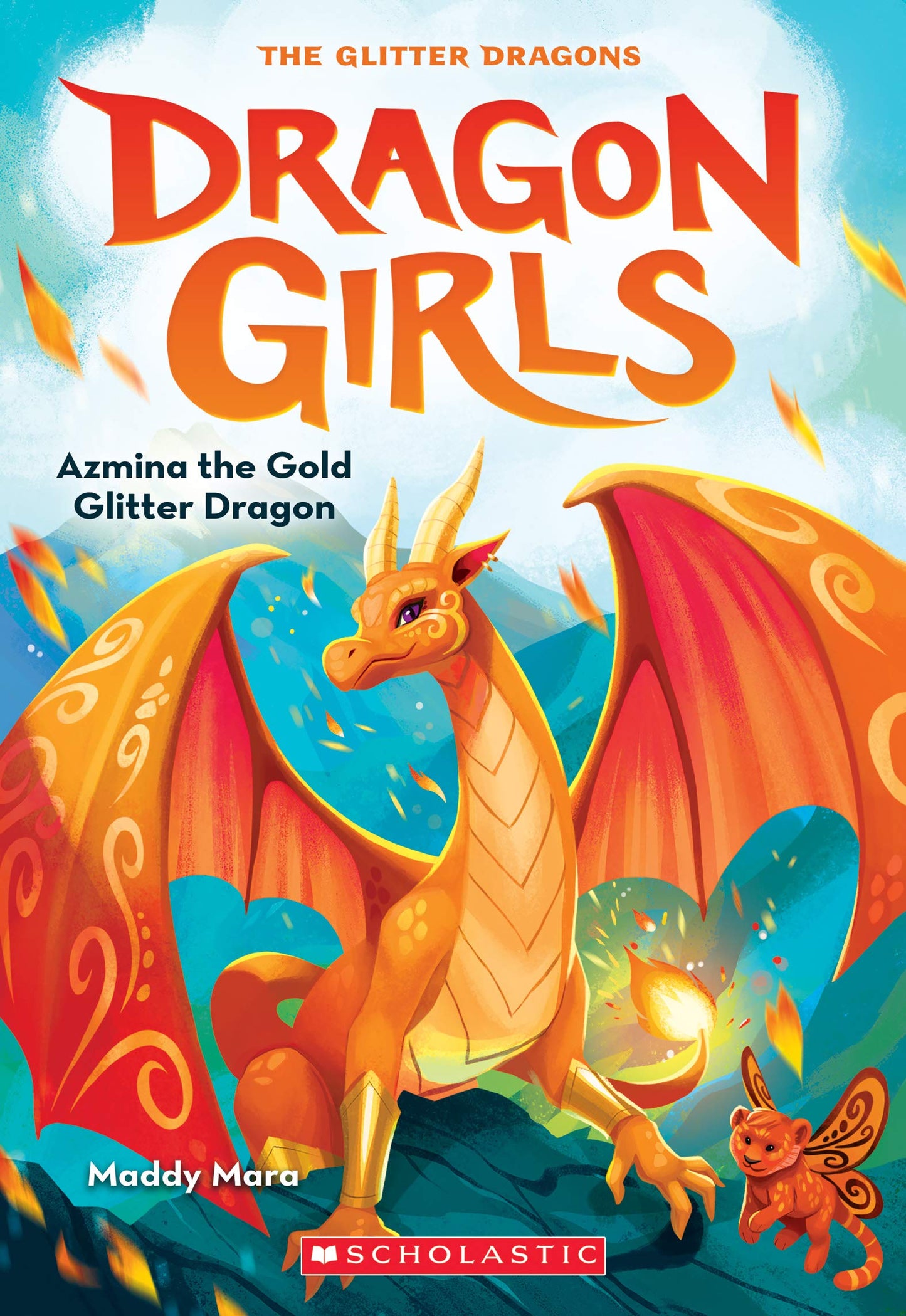 AZMINA THE GOLD GLITTER DRAGON (