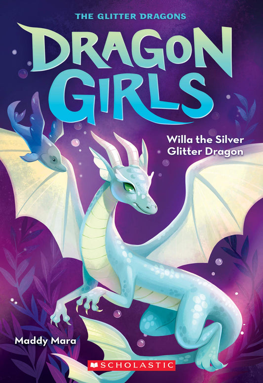 WILLA THE SILVER GLITTER DRAGON - 2539