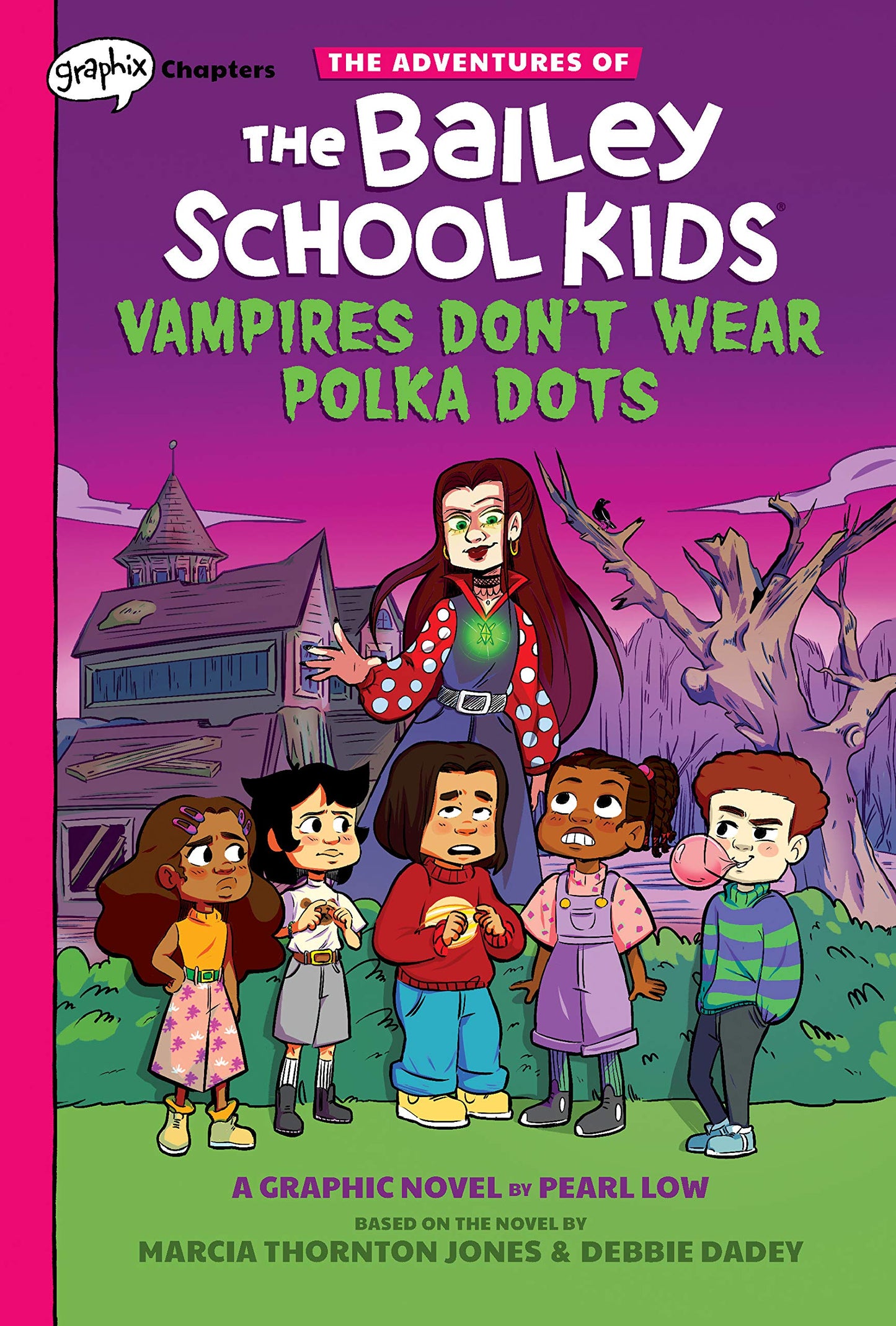 Vampires Don't Wear Polka Dots: A Graphix Chapters Book (The Adventures of the Bailey School Kids #1) (1) (The Adventures of the Bailey School Kids Graphix) - 8993