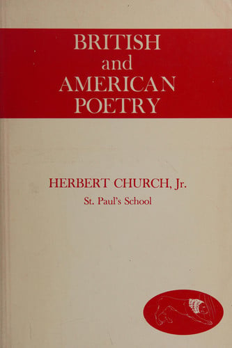 British and American Poetry