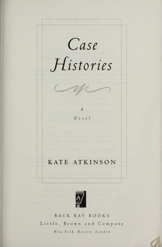 Case histories: a novel