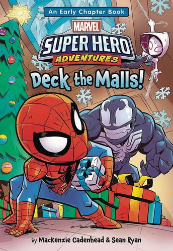 Deck the Malls! with Spider-man, Spider-Gwen, and venom