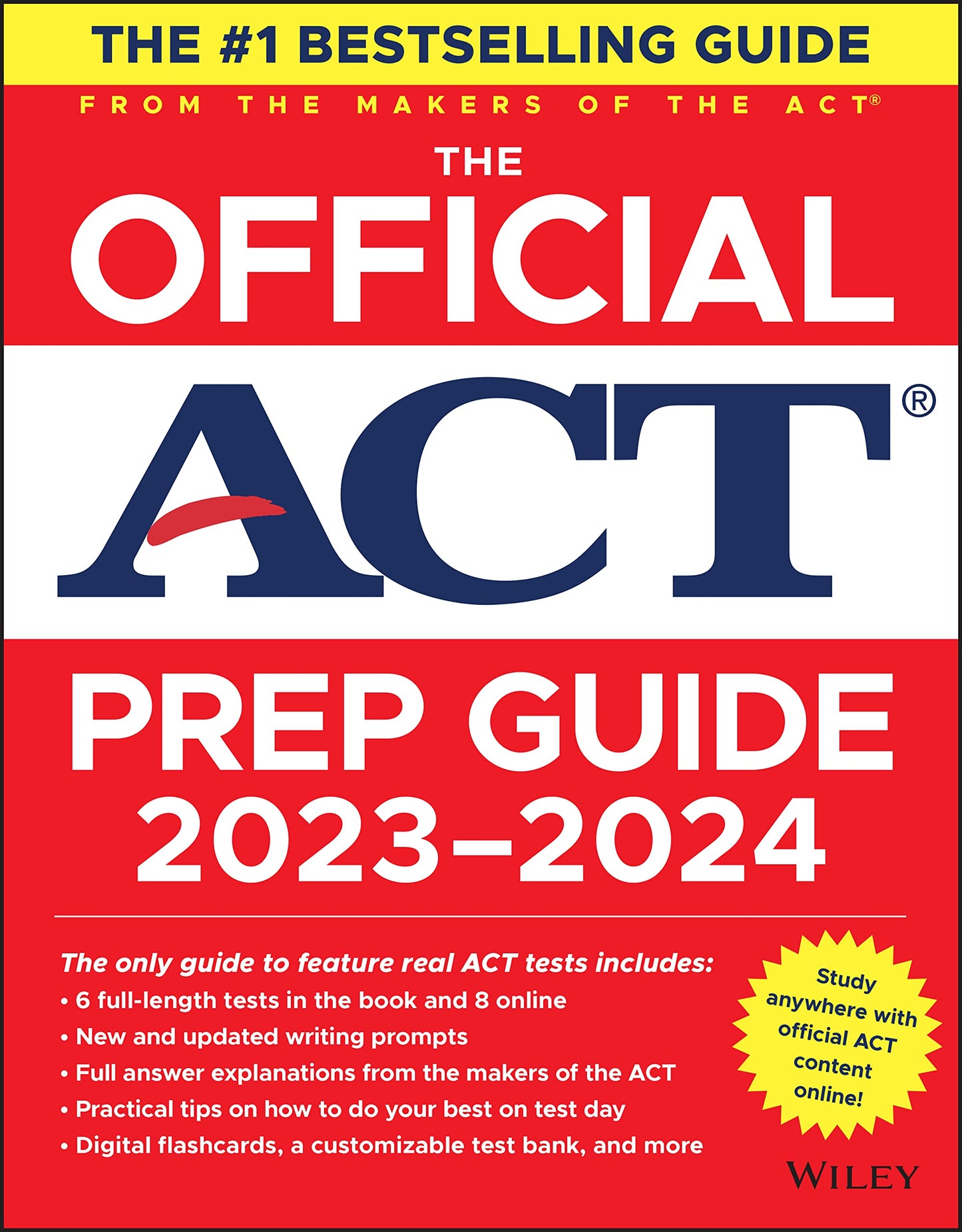 The Official ACT Prep Guide 2023-2024: Book + 8 Practice Tests + 400 Digital Flashcards + Online Course - 2562