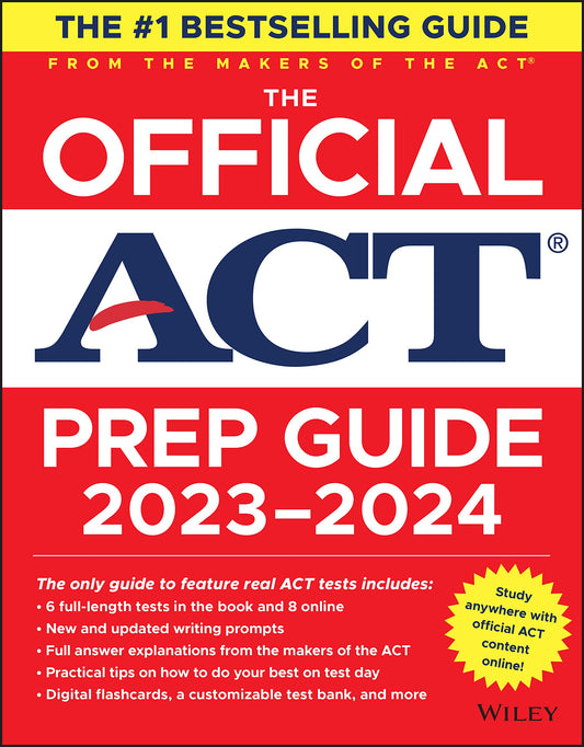 The Official ACT Prep Guide 2023-2024: Book + 8 Practice Tests + 400 Digital Flashcards + Online Course - 2562