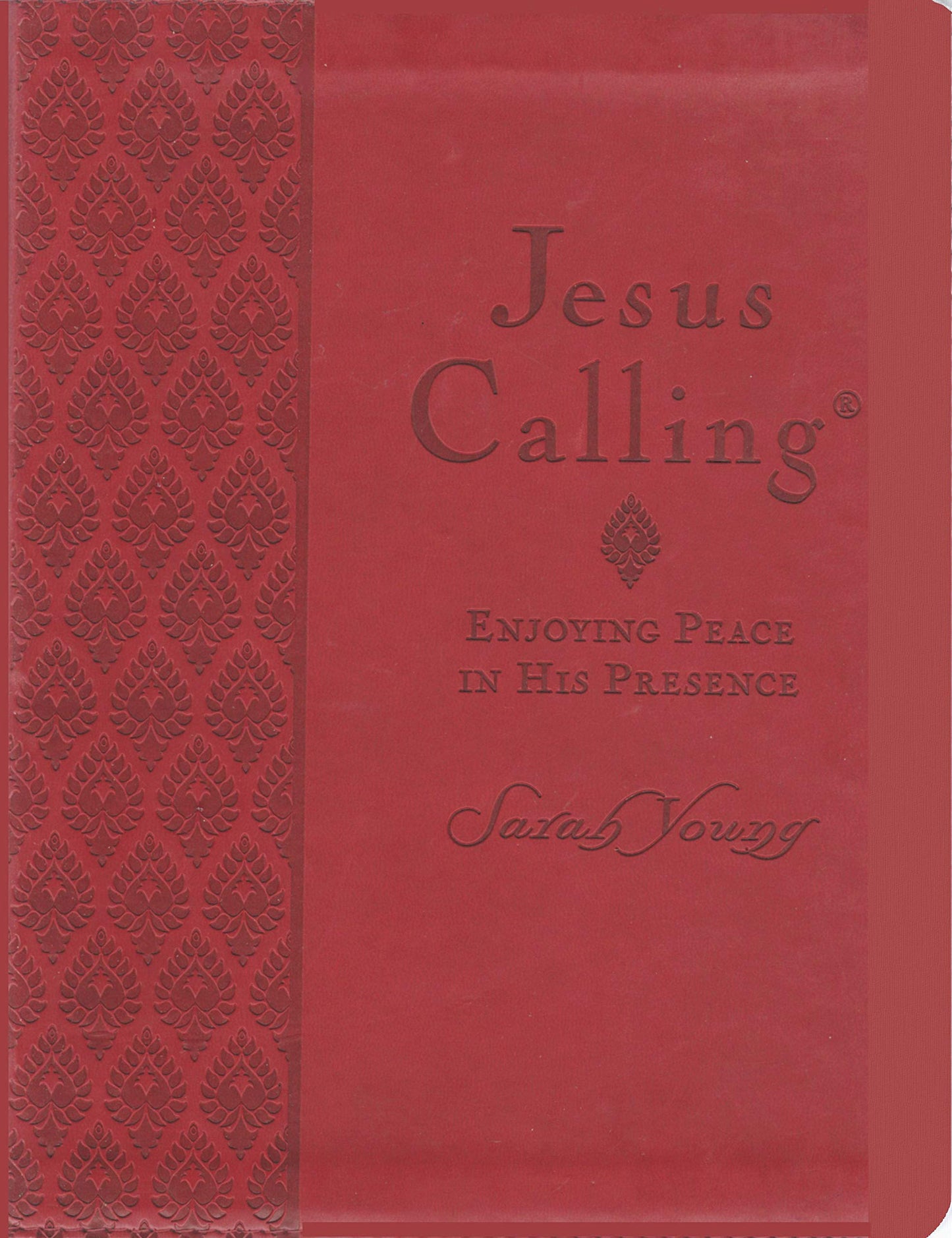 Jesus Calling: Enjoying His Peace In His Presence (Red Leather)