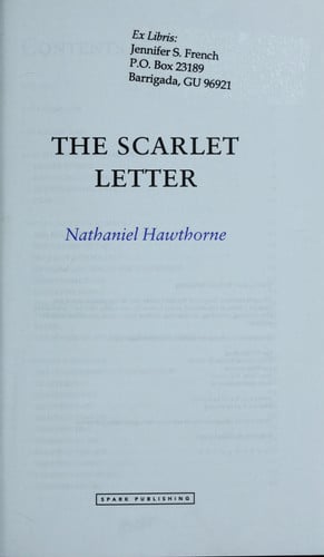 The scarlet letter, Nathaniel Hawthorne