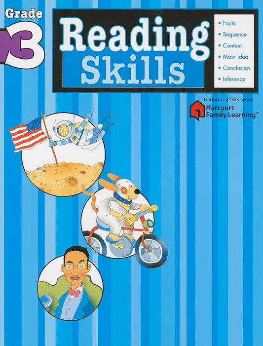 Reading Skills: Grade 3 (Flash Kids Harcourt Family Learning)