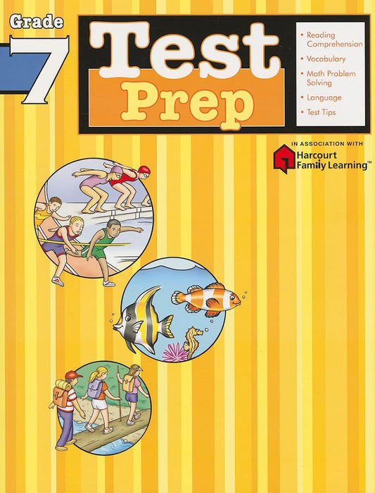 Test Prep: Grade 7 (Flash Kids Harcourt Family Learning) - 340