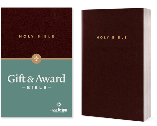 Gift and Award Bible NLT (Imitation Leather, Burgundy/maroon, Red Letter) - 5244