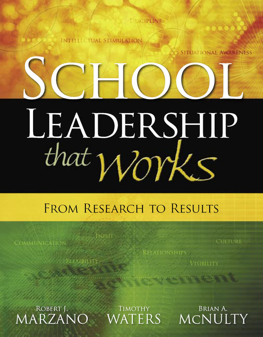 School Leadership That Works: From Research to Results - 8633