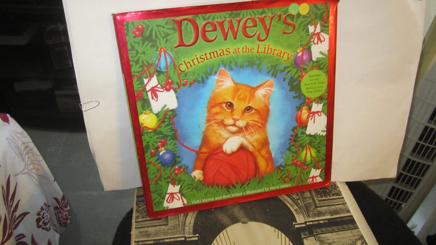 Dewey's Christmas at the library