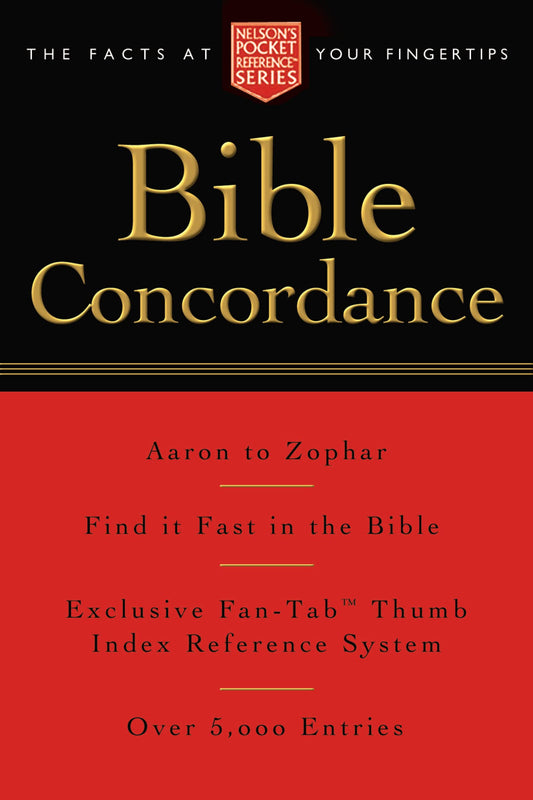 Pocket Bible Concordance: Nelson's Pocket Reference Series - 5595