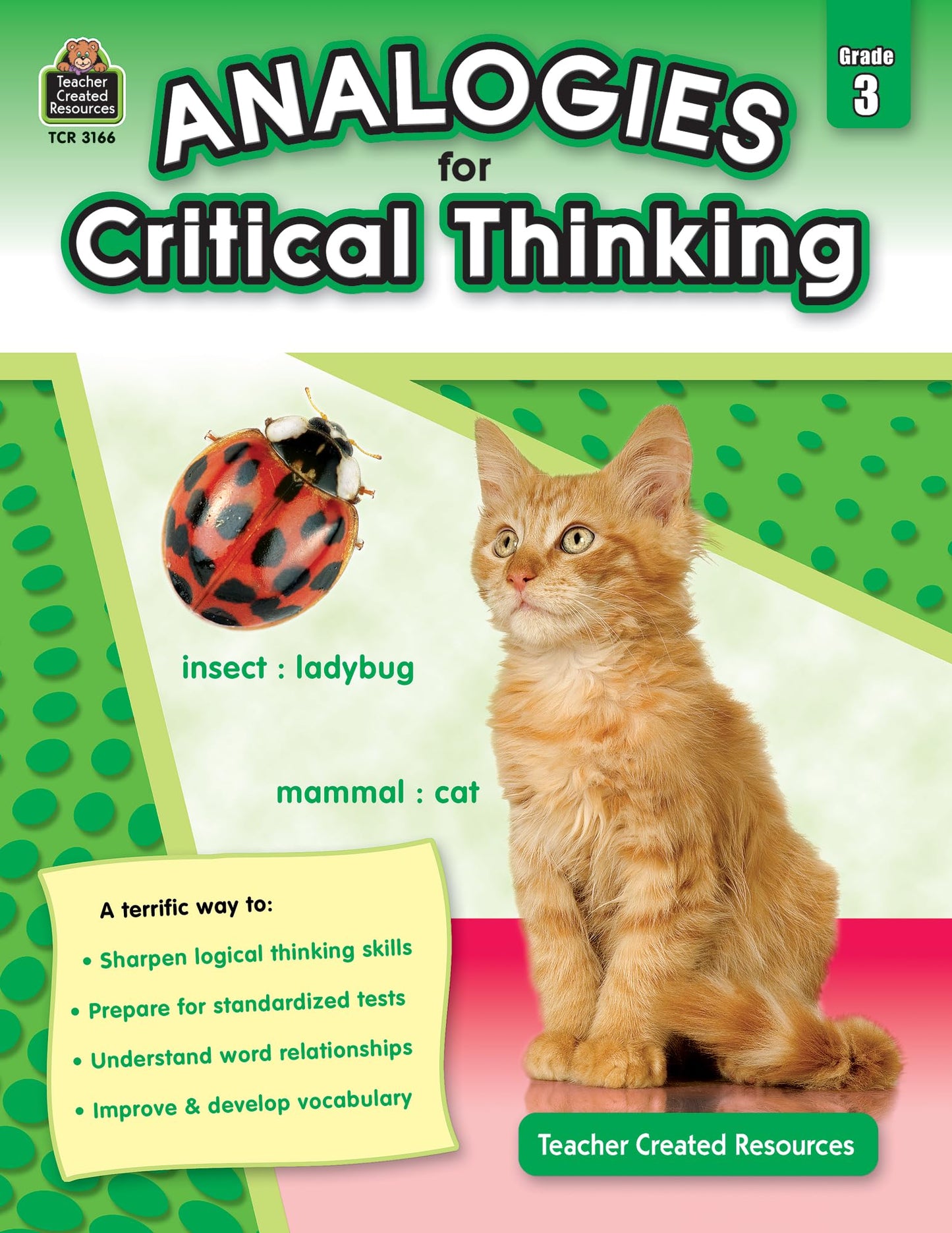 Analogies for Critical Thinking, Grade 3 from Teacher Created Resources - 9907