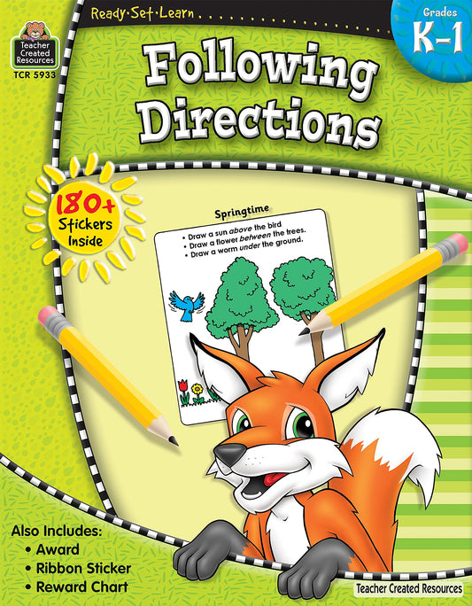 Ready•Set•Learn: Following Directions, Grades K–1 from Teacher Created Resources