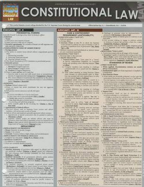 Constitutional Law (Quick Study Law)