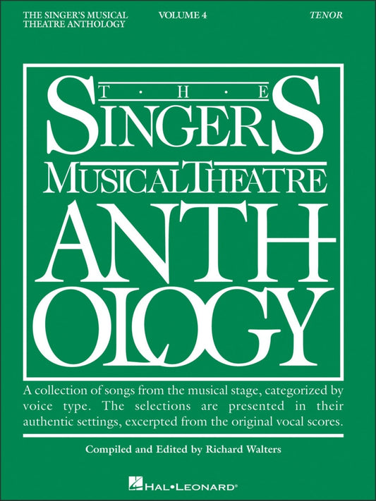 Singer's Musical Theatre Anthology - Volume 4 Tenor Book