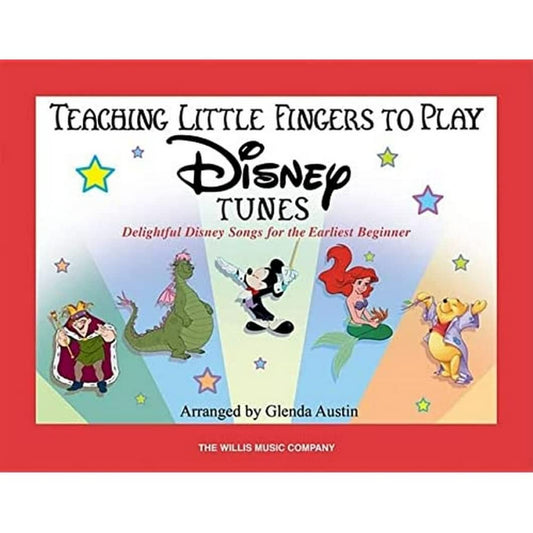 Teaching Little Fingers to Play Disney Tunes | Piano Songbook for Early Elementary | Piano Sheet Music for Kids Students and Teachers | Easy Disney Piano Music Book with Optional Teacher Duets